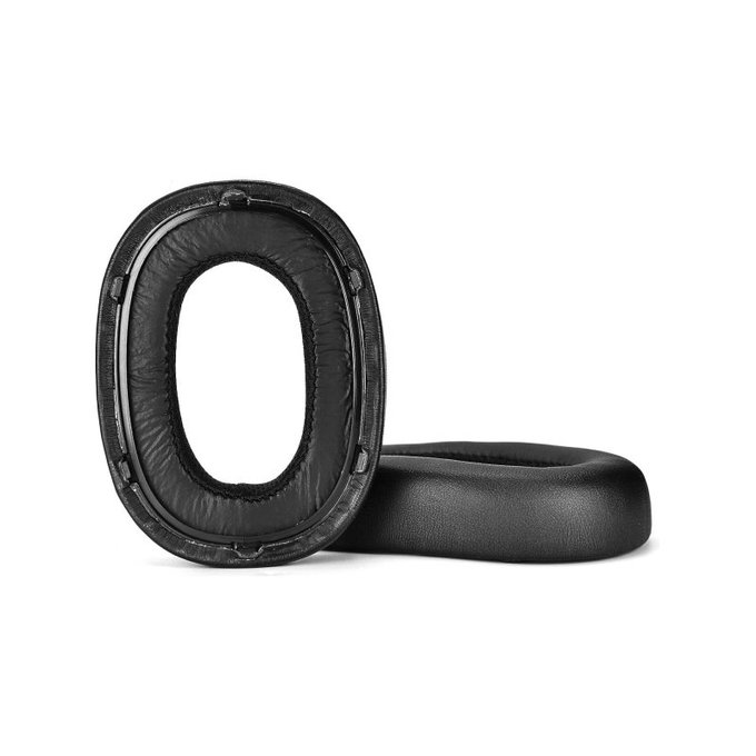 Nadomestne blazinice za ušesa za AKG N700NC, Spominska pena + PU usnje, Črne, 1 Par
