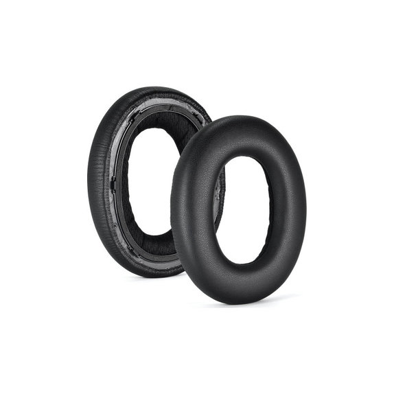 Nadomestne blazinice za ušesa za Bowers & Wilkins PX7, Spominska pena + PU usnje, Črne, 1 Par