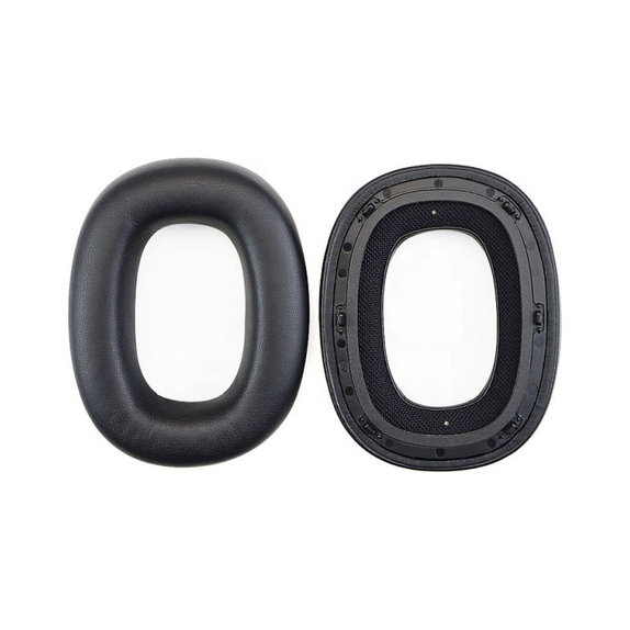 Nadomestne blazinice za ušesa za Bowers & Wilkins PX8, PX7S2, Spominska pena + PU usnje, Črne, 1 Par