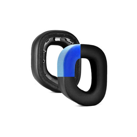 Nadomestne blazinice za ušesa za Corsair HS80, Spominska pena + Tekstil, Črne, Hlajeni gel, 1 Par