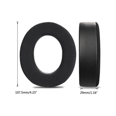 Nadomestne blazinice za ušesa za Corsair HS50, HS50 Pro, Spominska pena + Tekstil, Črne, Hlajeni gel, 1 Par