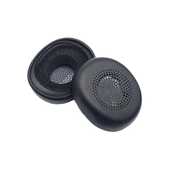 Nadomestne blazinice za ušesa za Jabra Evolve2 30, Spominska pena + PU usnje, Črne, 1 Par