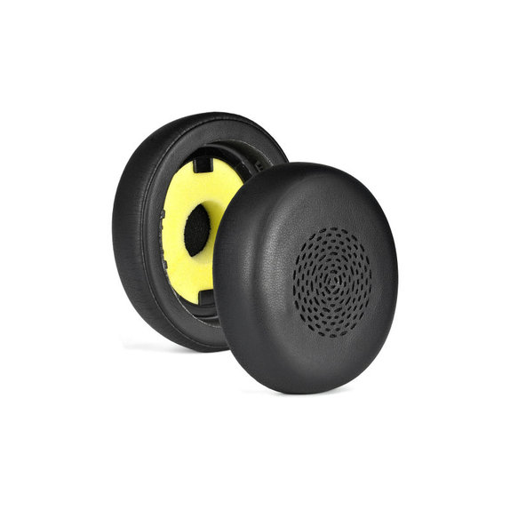 Nadomestne blazinice za ušesa za Jabra Evolve 2 75 UC/MS, Spominska pena + PU usnje, Črne, 1 Par