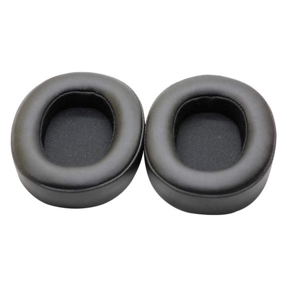 Nadomestne blazinice za ušesa za JBL Synchros E55BT, Spominska pena + PU usnje, Črne, 1 Par