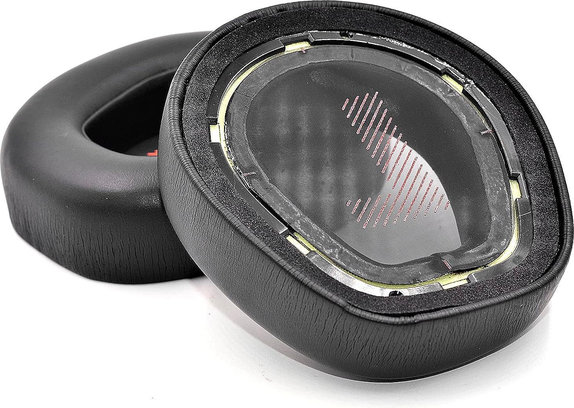 Nadomestne blazinice za ušesa za JBL Quantum One, Spominska pena + PU usnje, Črne, 1 Par