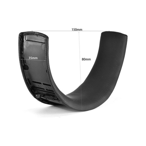 Nadomestni Headband za JBL Quantum Q400, Usnje, Črn