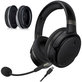 Nadomestne blazinice za ušesa za Kingston HyperX Cloud Orbit S, Spominska pena + PU usnje, Črne, 1 Par
