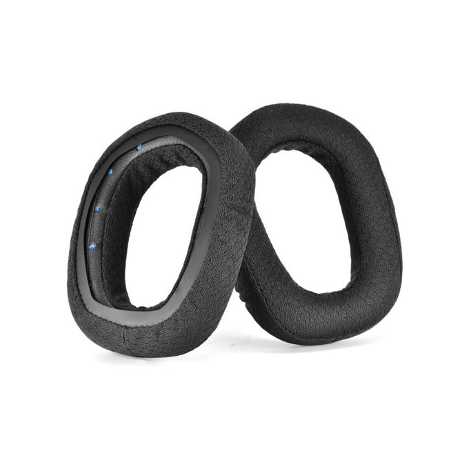 Nadomestne blazinice za ušesa za Logitech G435, Pena + Tekstil, Črne, 1 Par