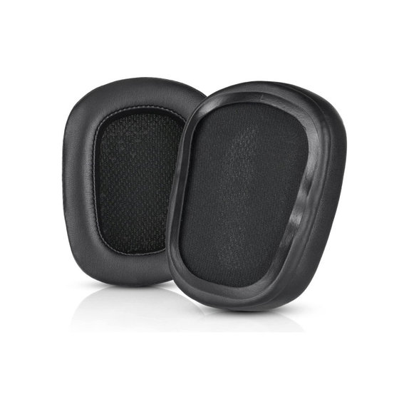 Nadomestne blazinice za ušesa za Logitech G633 Artemis, G933 Artemis, Spominska pena + Usnje, Črne, 1 Par