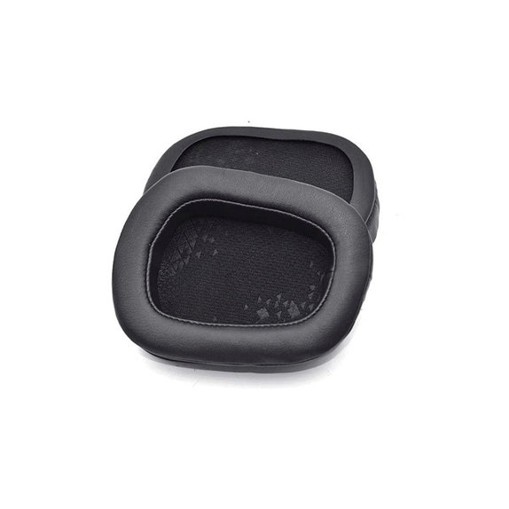 Nadomestne blazinice za ušesa za Logitech G633 Artemis, G933 Artemis, Spominska pena + Usnje, Črne, 1 Par