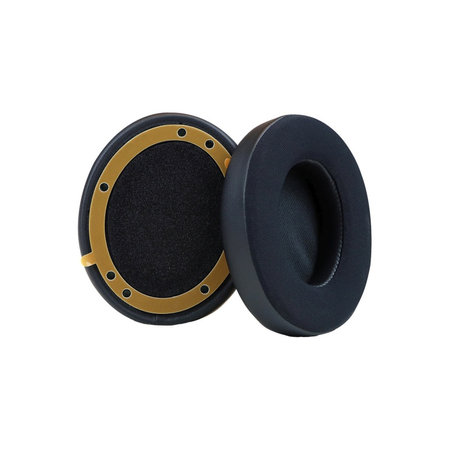 Nadomestne blazinice za ušesa za Beats Studio Pro, Spominska pena + Tekstil + Usnje, Črne, Hlajeni gel, 1 Par