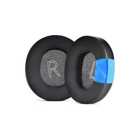 Nadomestne blazinice za ušesa za Microsoft Xbox Series, Spominska pena + PU usnje + Tekstil, Črne, Hlajeni gel, 1 Par