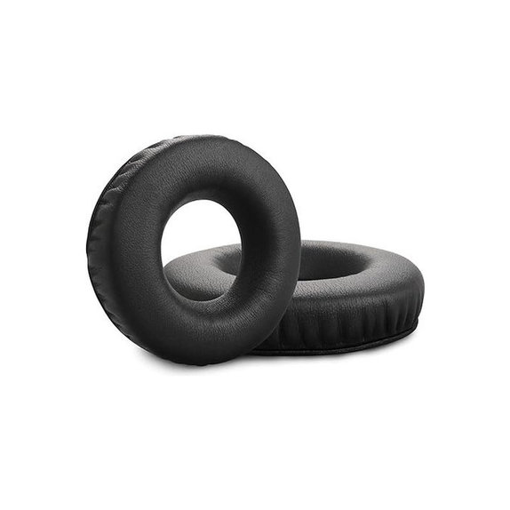 Nadomestne blazinice za ušesa za Sennheiser HD25, SP 25-1 II, PC150, Spominska pena + PU usnje, Črne, 1 Par