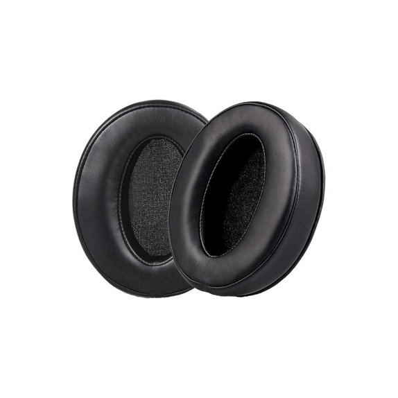 Nadomestne blazinice za ušesa za Sennheiser HD4.50, HD450, Spominska pena + Usnje, Črne, 1 Par