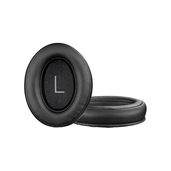 Nadomestne blazinice za ušesa za Sennheiser Momentum 3.0, Spominska pena + Usnje, Črne, 1 Par