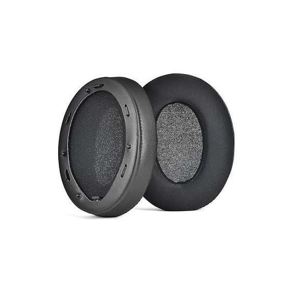 Nadomestne blazinice za ušesa za Sony WH-1000XM3, Spominska pena + Tekstil + Usnje, Črne, Hlajeni gel, 1 Par