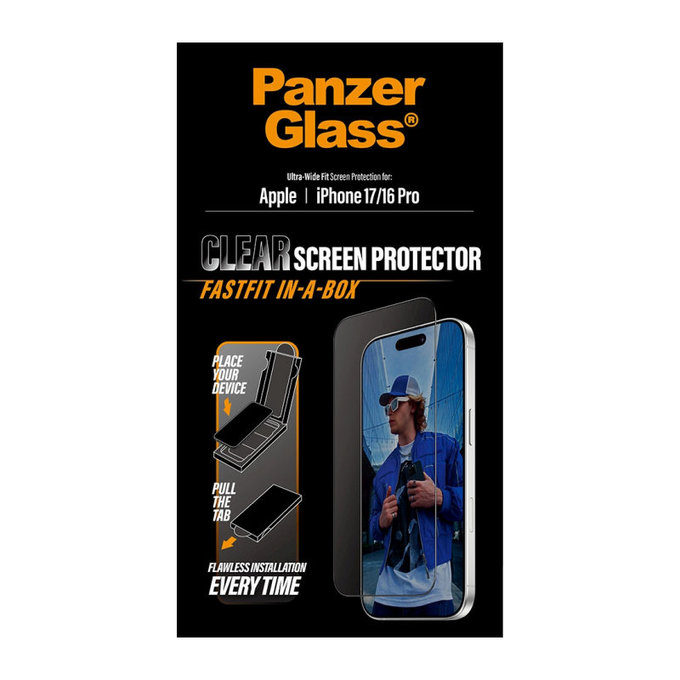 UWF kaljeno steklo z aplikatorjem za Samsung A17/A17 5G, Prozorna, PanzerGlass