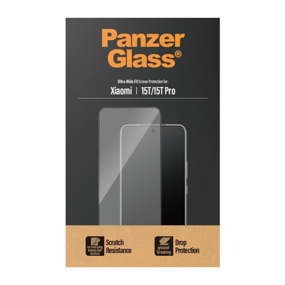 UWF kaljeno steklo za Xiaomi 15T/15T Pro, Črna, PanzerGlass