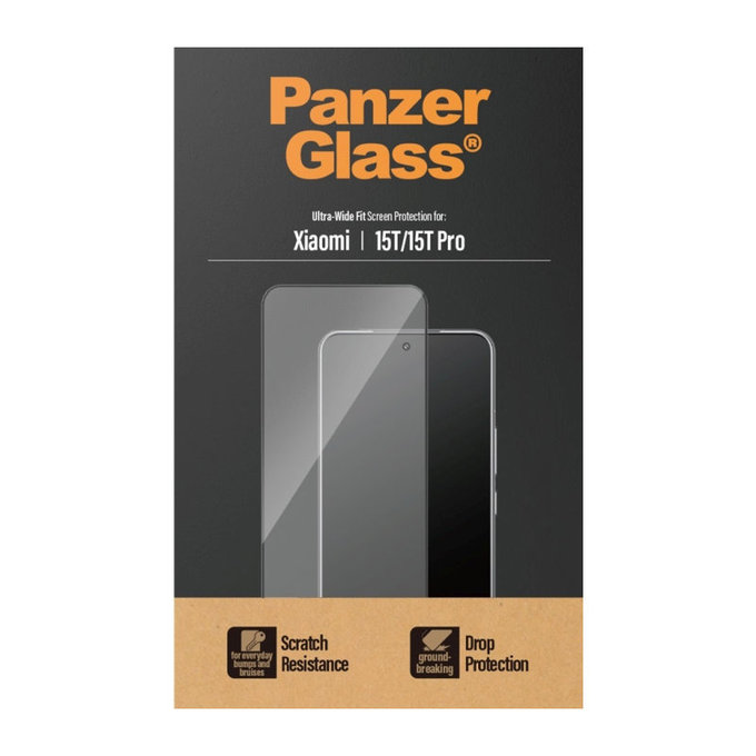 UWF kaljeno steklo za Xiaomi 15T/15T Pro, Črna, PanzerGlass