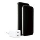 Potovalni adapter Grand Prix 2x USB-C, GaN, 45 W PD, Srebrno-bela, empower