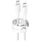 Kabel USB-C, 60 W, Racing, 2 m, Srebrno-bela, empower