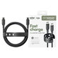 Kabel USB-C, 240 W, Racing, 1, 2 m, Space Black, empower