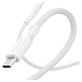 Kabel USB-C, 240 W, Racing, 1,2 m, srebrno-bel, empower