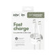 Kabel USB-C, 240 W, Racing, 2 m, Srebrno-bela, empower