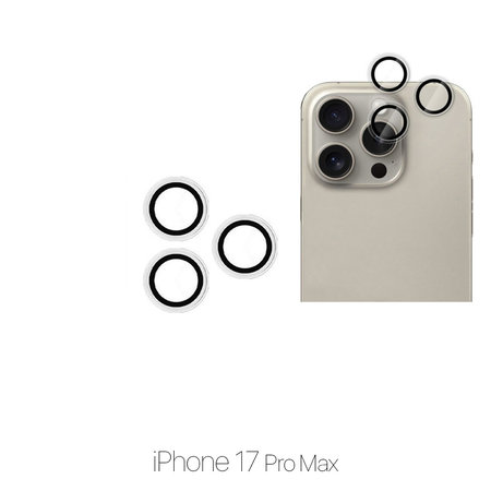 FixPremium Glass - Kaljeno Steklo Zadnje Kamere brez Okvira za iPhone 17 Pro Max