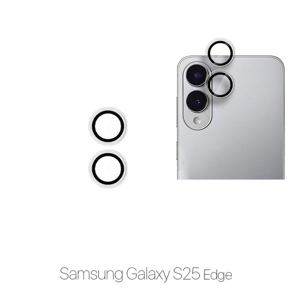 FixPremium Glass - Kaljeno Steklo Zadnje Kamere brez Okvira za Samsung S25 Edge