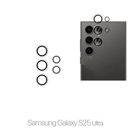 FixPremium Glass - Kaljeno Steklo Zadnje Kamere brez Okvira za Samsung S25 Ultra