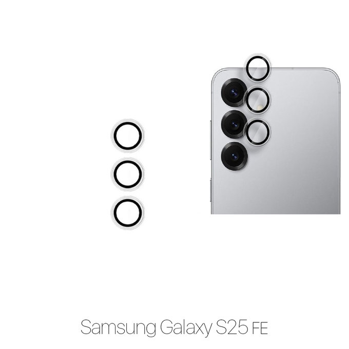 FixPremium Glass - Kaljeno Steklo Zadnje Kamere brez Okvira za Samsung S25 FE