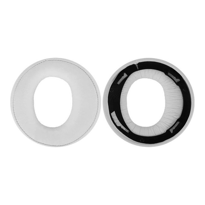 Nadomestne blazinice za ušesa za Sony PlayStation Gold Wireless Stereo PS3, PS4 CECHYA-0083, Spominska pena + PU usnje, Bele, 1 par