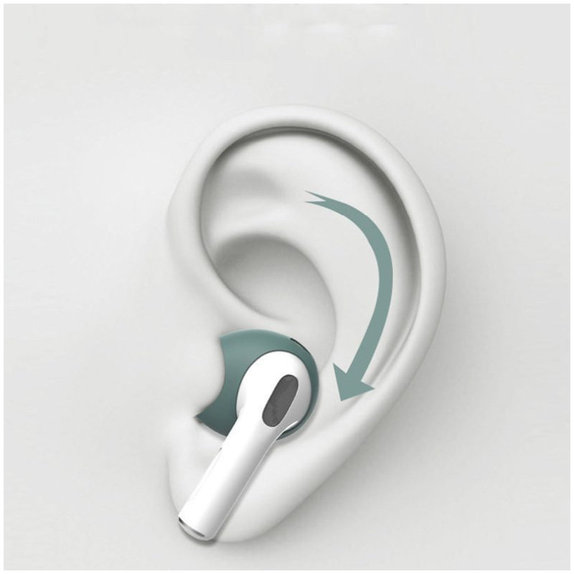 Nadomestni silikonski ušesni nastavki za Apple AirPods 3, Črni