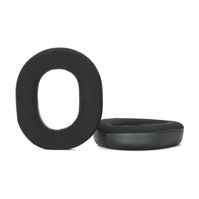 Nadomestne blazinice za ušesa za Razer Blackshark V3 Pro, Spominska pena + Tekstilni, Črne, 1 par