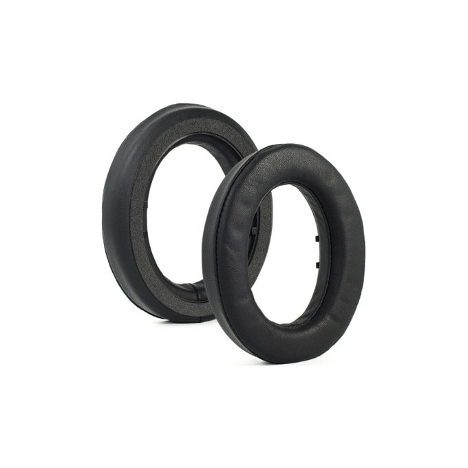 Nadomestne blazinice za ušesa za Sennheiser HD490 Pro, HD490 Pro Plus, Spominska pena + PU usnje, Črne, 1 par