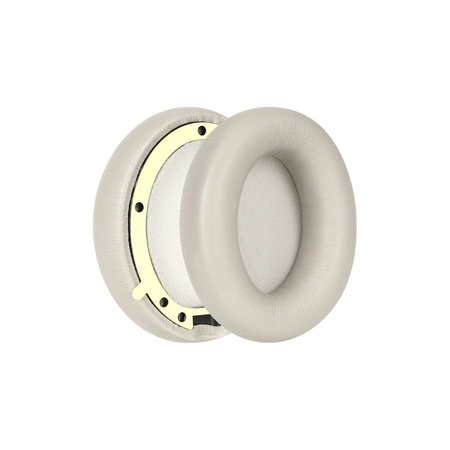 Nadomestne blazinice za ušesa za Beats Studio Pro, Spominska pena + PU usnje, Sive, 1 par