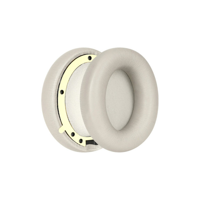 Nadomestne blazinice za ušesa za Beats Studio Pro, Spominska pena + PU usnje, Sive, 1 par
