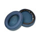 Nadomestne blazinice za ušesa za Anker Soundcore Life Q30, Q35, Spominska pena + PU usnje, Modre (Šivane), 1 par