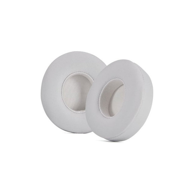 Nadomestne blazinice za ušesa za Beats Solo 4, Spominska pena + PU usnje, Bele, 1 par
