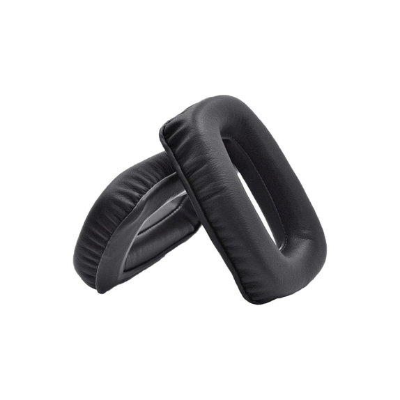 Nadomestne blazinice za ušesa za Beyerdynamic DT 100, DT 150, DT 190, Spominska pena + PU usnje, Črne, 1 par