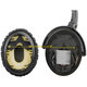 Nadomestne blazinice za ušesa za Bose QuietComfort 3, OE/ON-EAR in OE1, Spominska pena + PU usnje, Črne, 1 par