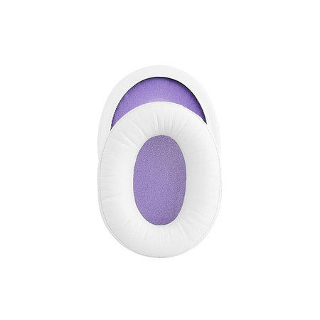 Nadomestne blazinice za ušesa za Kingston HyperX Cloud Alpha Gaming, Spominska pena + PU usnje, Bele, 1 par