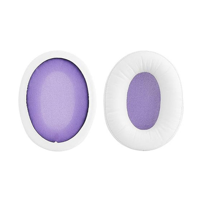 Nadomestne blazinice za ušesa za Kingston HyperX Cloud Alpha Gaming, Spominska pena + PU usnje, Bele, 1 par