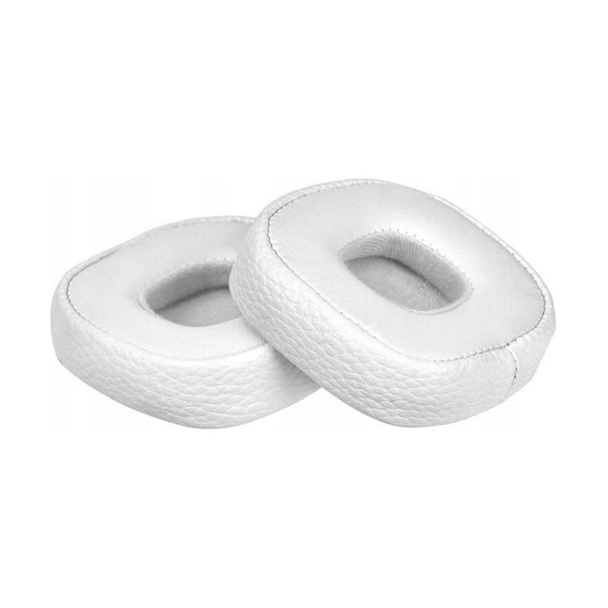 Nadomestne blazinice za ušesa za Marshall Major IV, Spominska pena + PU usnje, Bele, 1 par