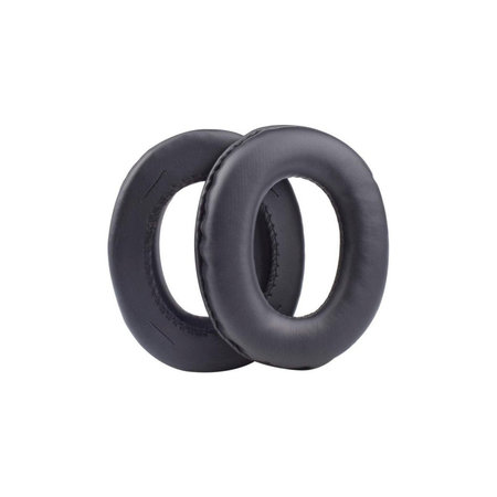 Nadomestne blazinice za ušesa za Panasonic RP-HTX7, RP-HTX7A, RP-HTX9, Spominska pena + PU usnje, Črne, 1 par