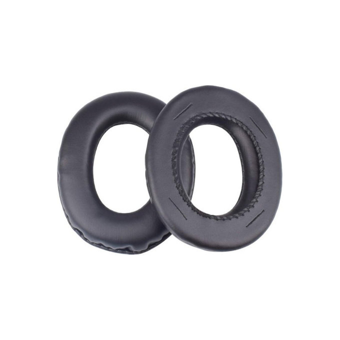 Nadomestne blazinice za ušesa za Panasonic RP-HTX7, RP-HTX7A, RP-HTX9, Spominska pena + PU usnje, Črne, 1 par