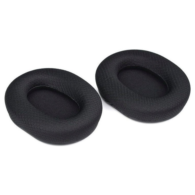 Nadomestne blazinice za ušesa za Razer Blackshark V2, V2X, V2 Pro, V2 SE, Spominska pena + Tekstil, Črne, 1 par
