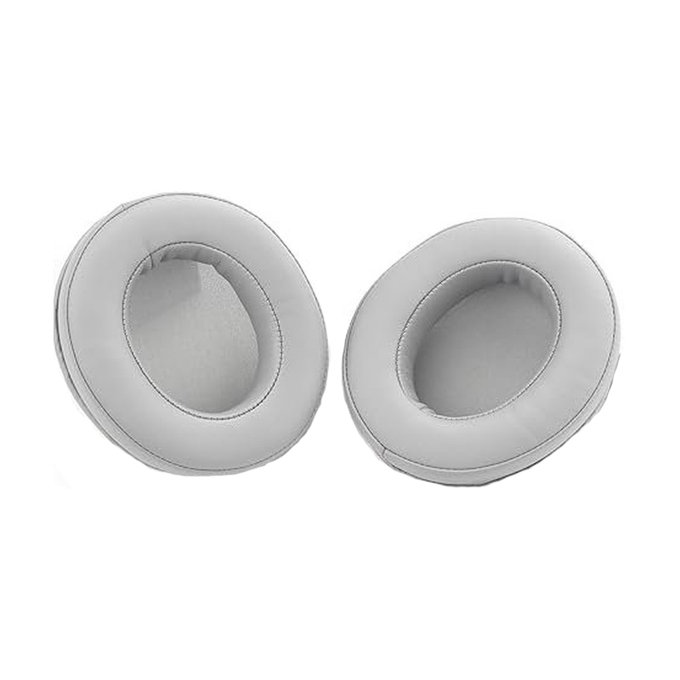 Nadomestne blazinice za ušesa za Razer Nari in Kraken, Spominska pena + PU usnje + Neopren, Sive, 1 par