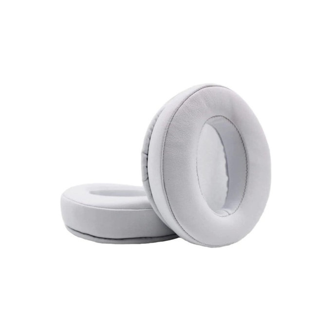Nadomestne blazinice za ušesa za Sennheiser HD300, 300BT, 4.50BTNC, Spominska pena + PU usnje, Bele, 1 par